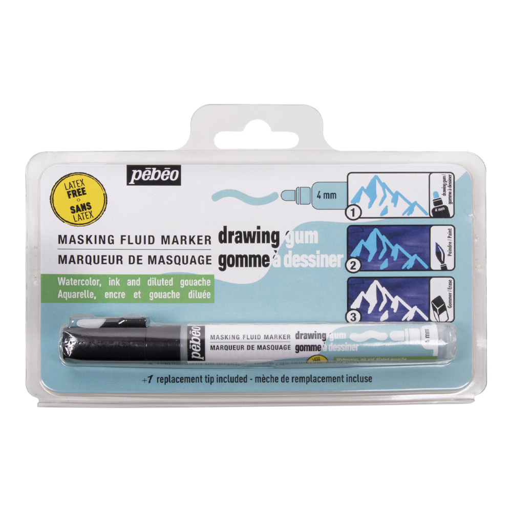 Pebeo Drawing Gum Latex-Free .4mm marker