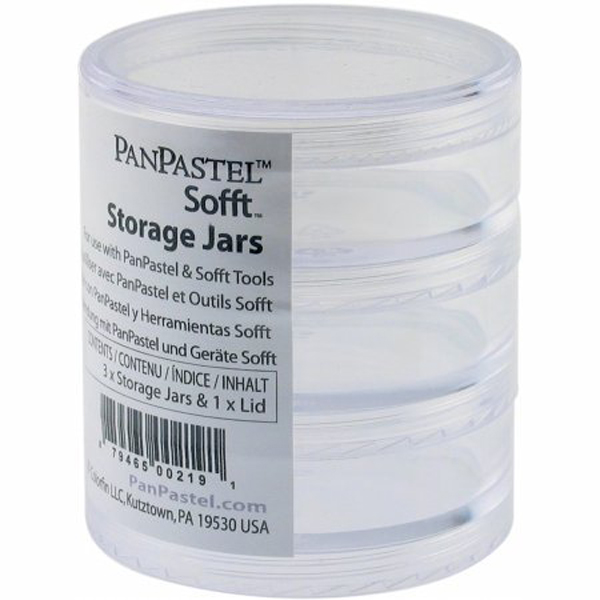 Panpastel 3 Storage Jars & Lid