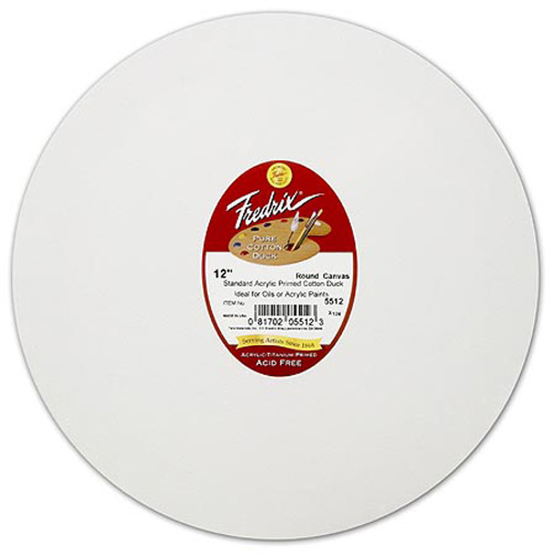 Fredrix Stretched Canvas Round 5 inch