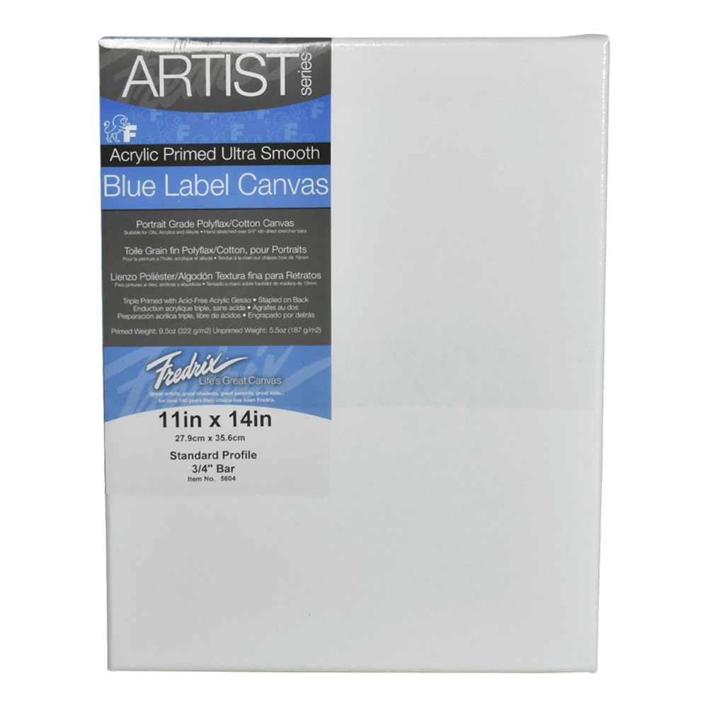 Fredrix Ultrasmooth Stretched Canvas 11X14