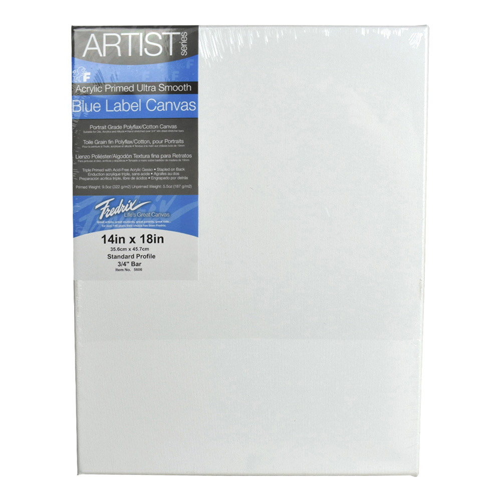 Fredrix Ultrasmooth Stretched Canvas 14X18