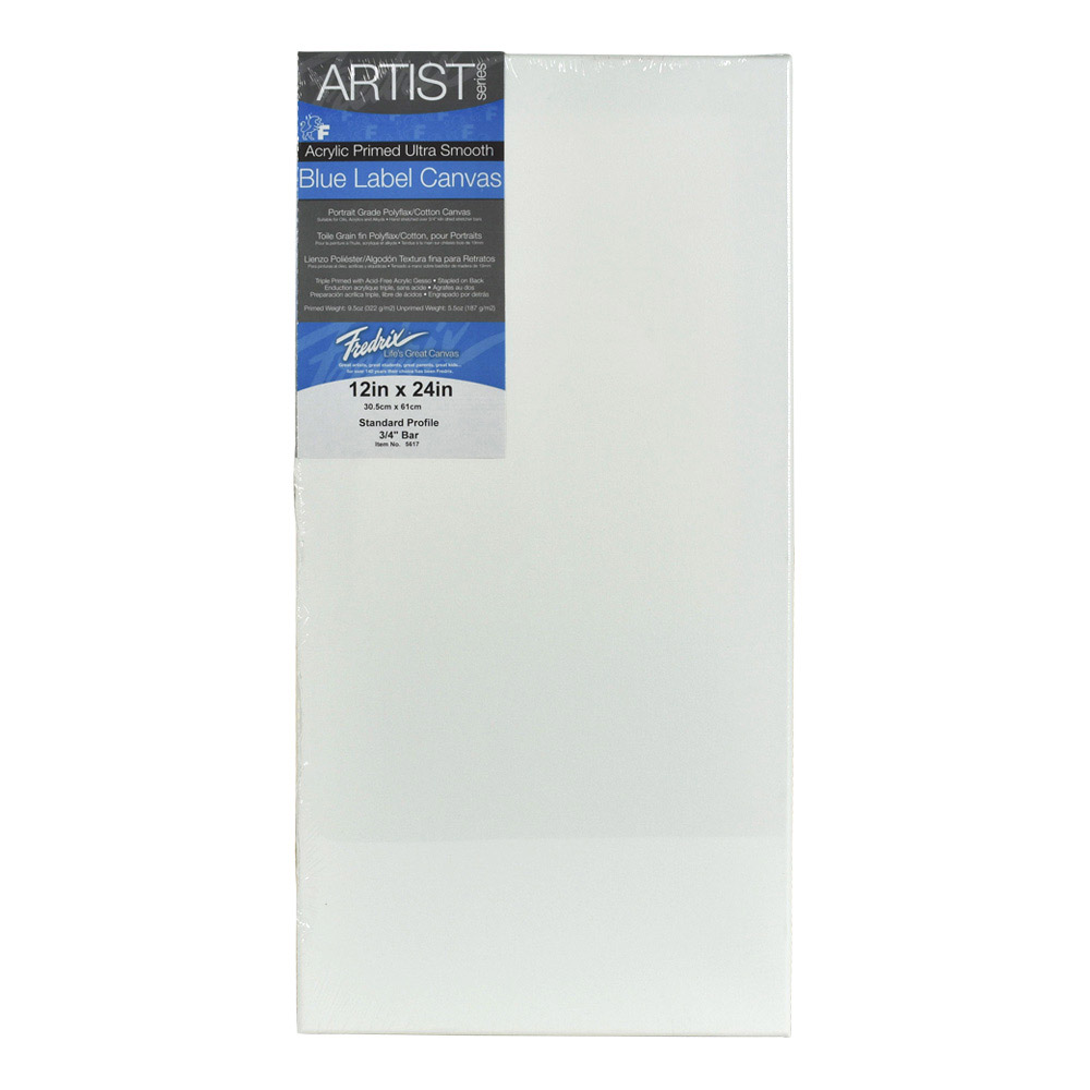 BUY Fredrix Ultrasmooth Stretched Canvas 12X24