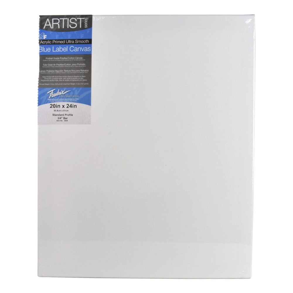 Fredrix Ultrasmooth Stretched Canvas 20X24