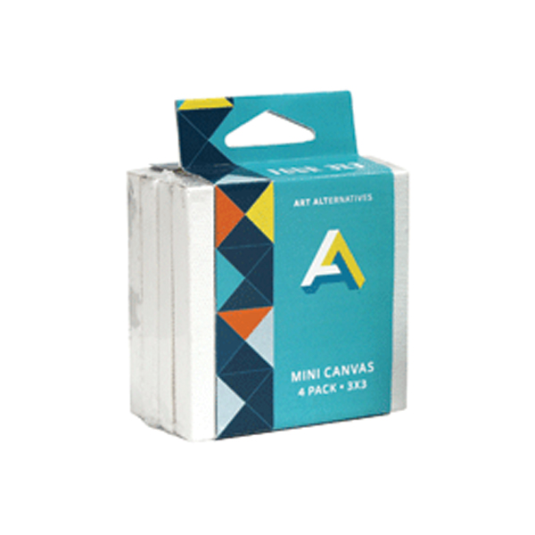 Art Alternatives Mini Canvas 3X3 4-Pack