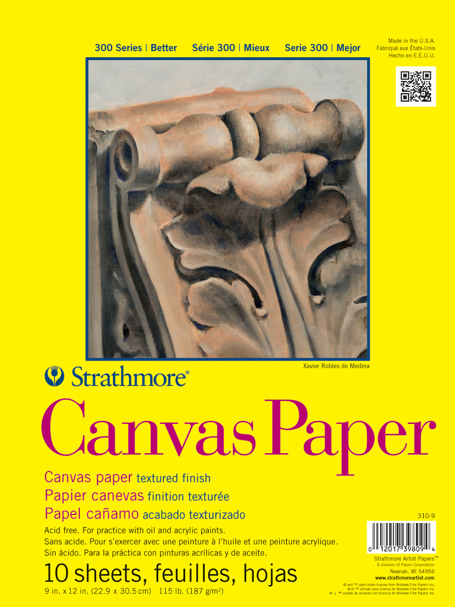 Strathmore 300 Canvas Paper Pad 9X12