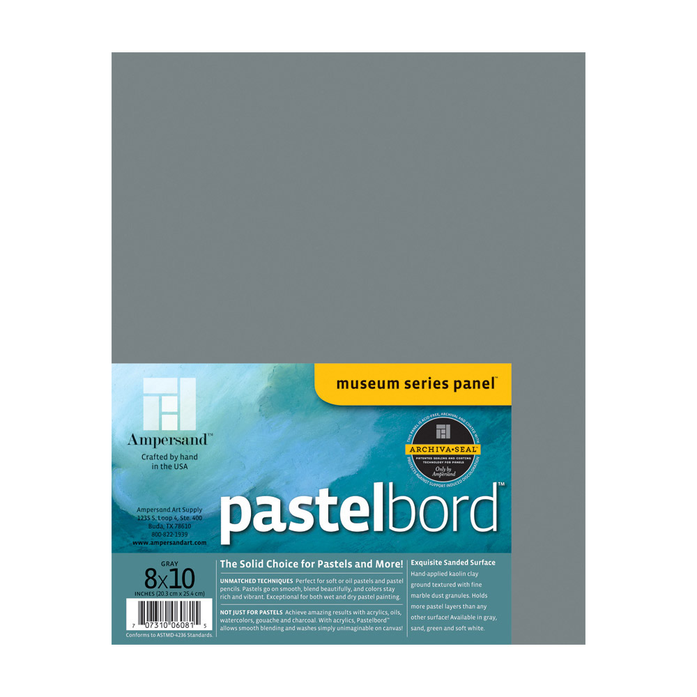 Ampersand Pastelbord Gray 1/8 Inch 8X10