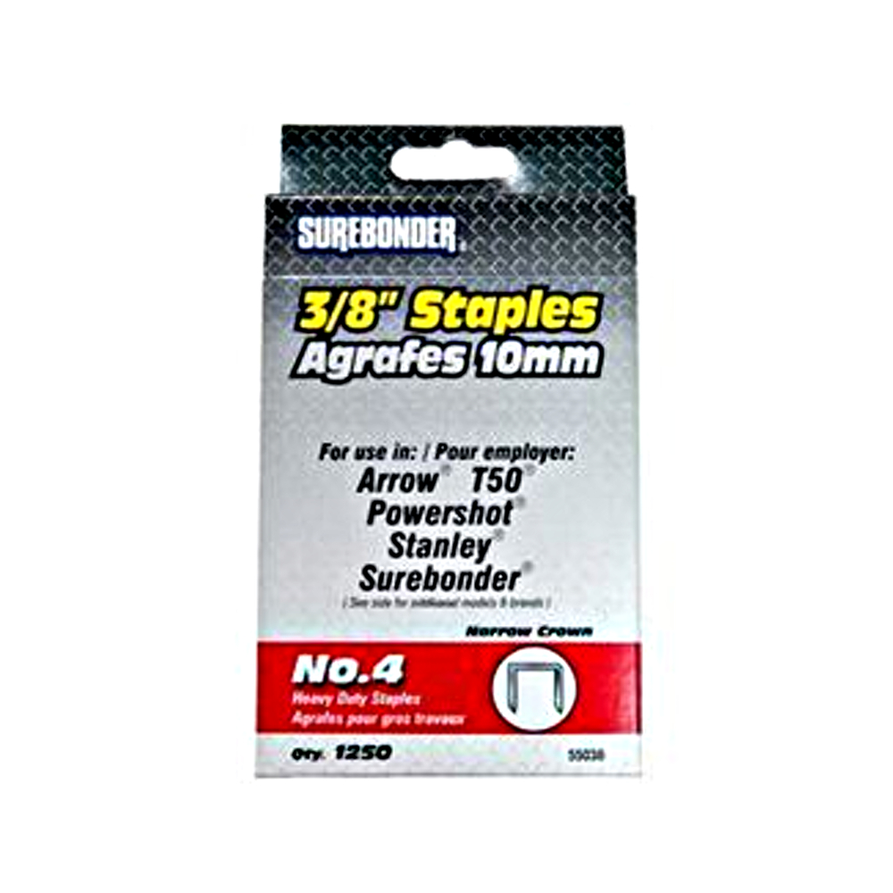 Surebonder 3/8 Heavyduty Staples Box/1250