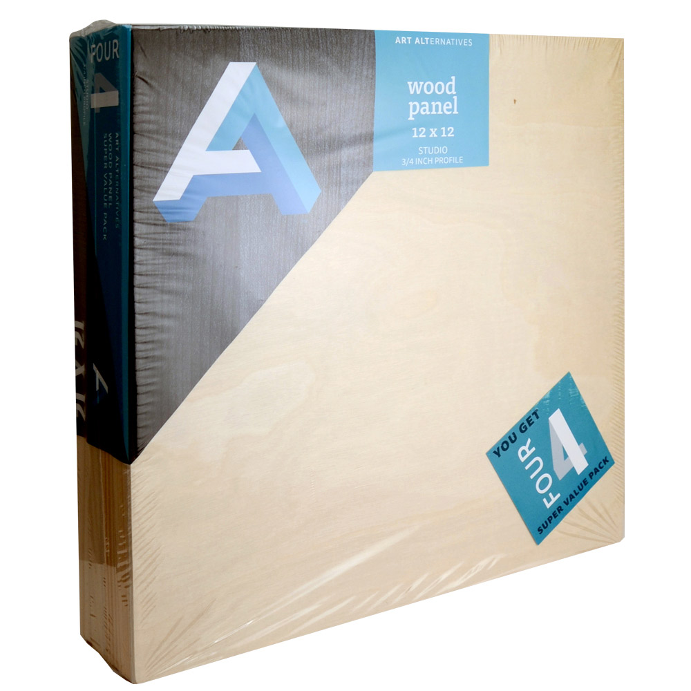 Aa Super Value Wood Panel Studio 12X12 Pk/4