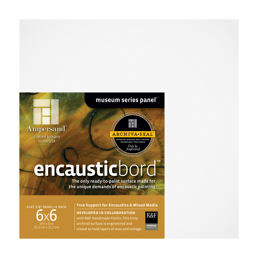 Ampersand Encausticbord 1/8 Inch 6X6 Pk/4