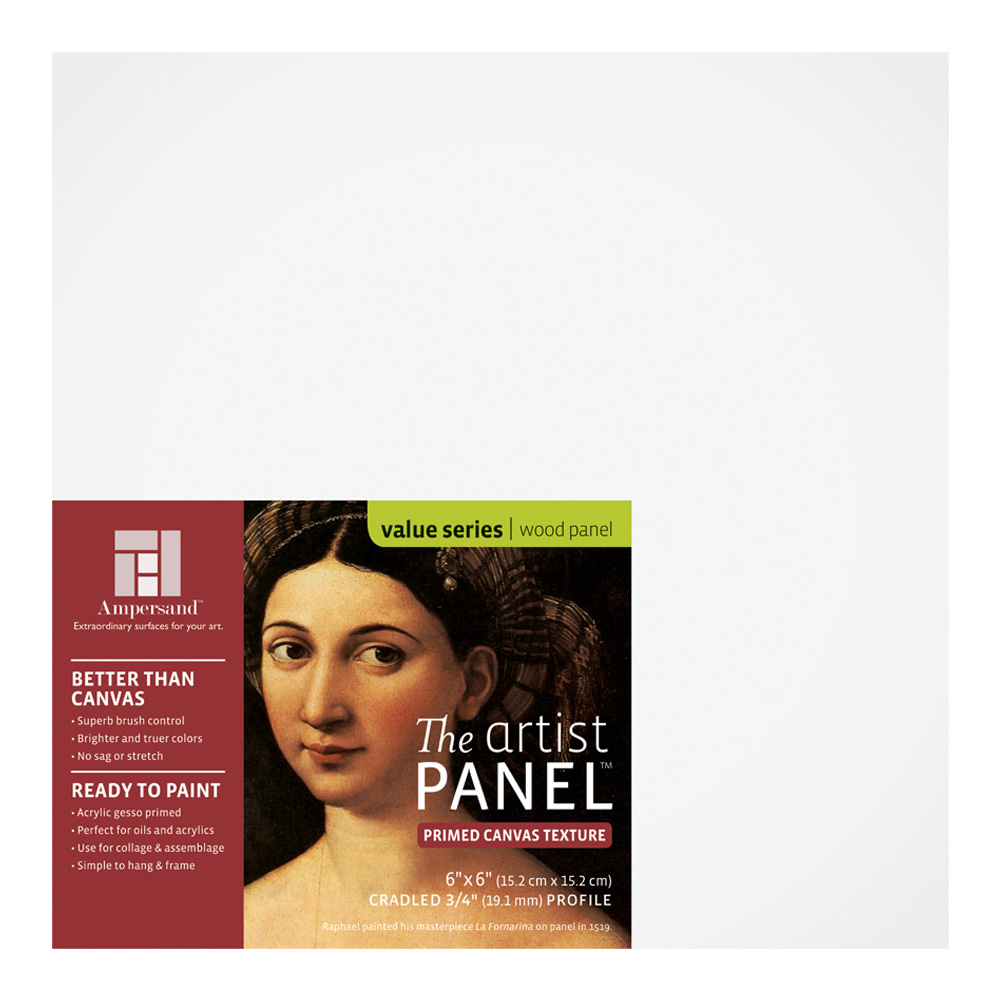 Artist Panel Canvas Texture 3/4 Inch 6X6