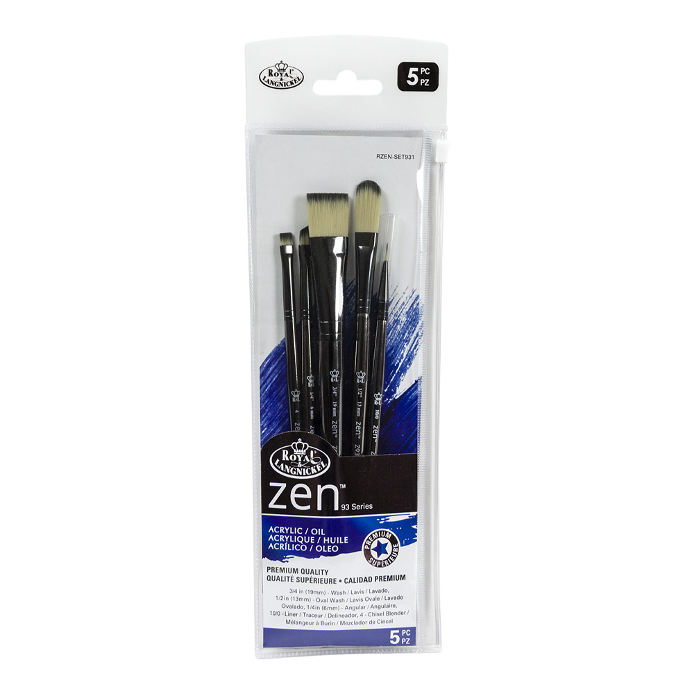 R&L Zen Series 5/Brush Set 931 Acrylic/Oil