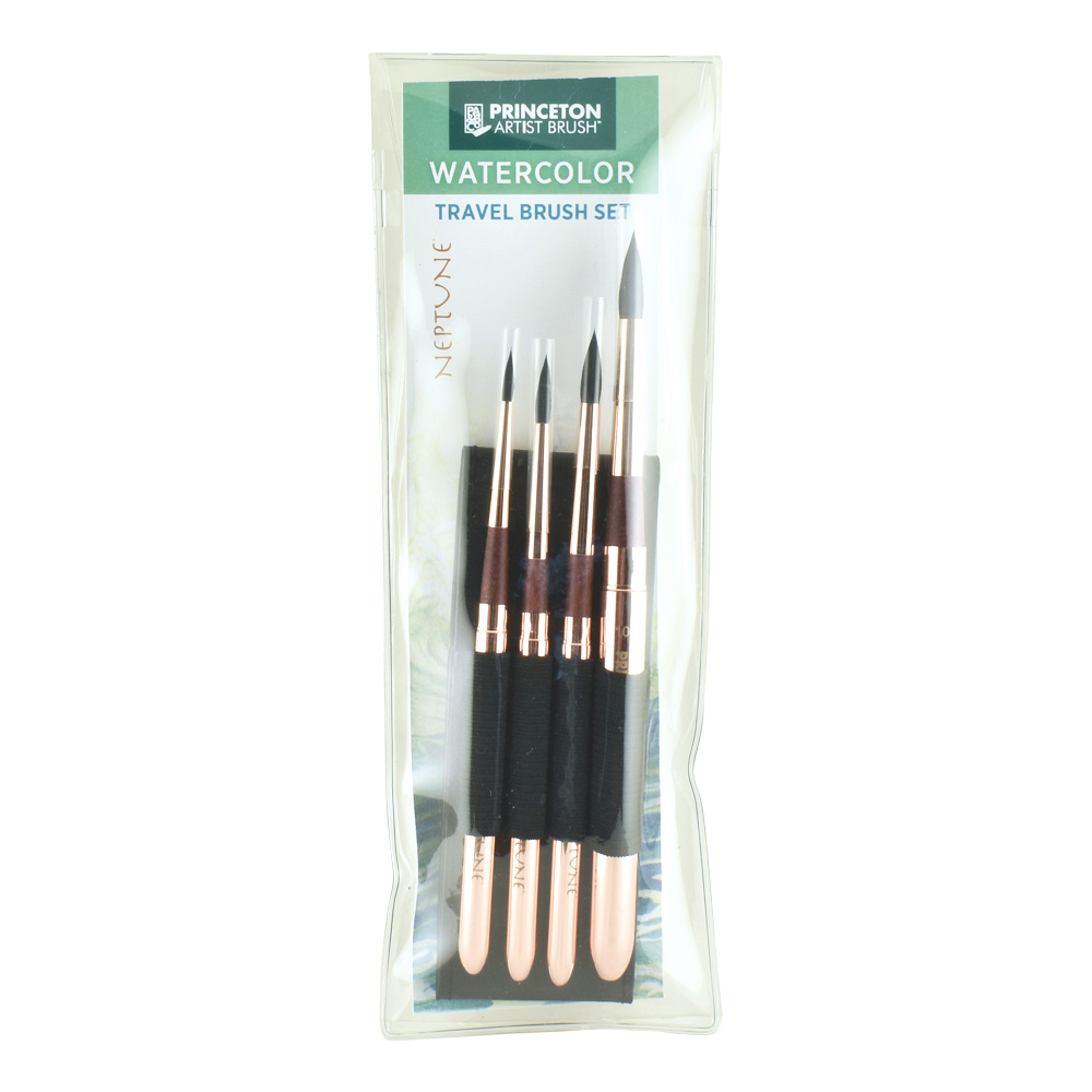 Neptune 4750 4-Piece Travel Round Brush Set