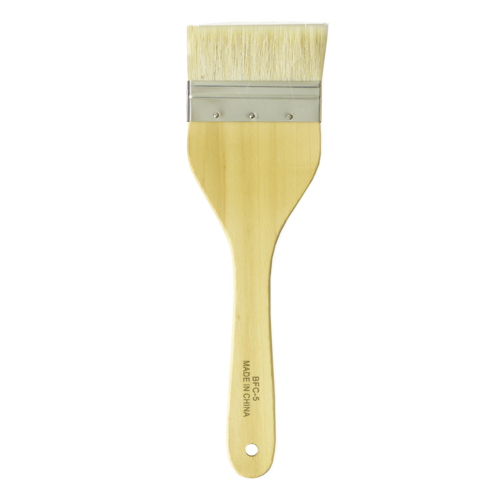 Hake Flat Brush 3 1/4 with Metal Ferrule