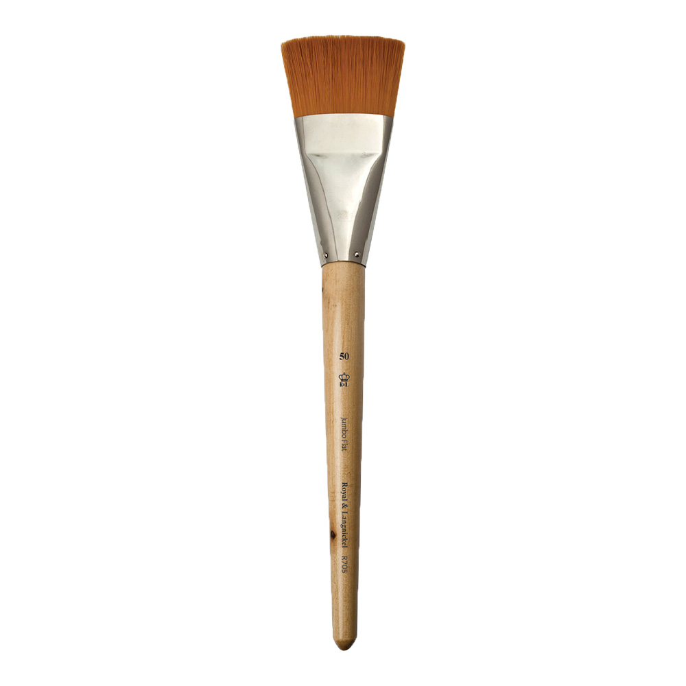 RYL Jumbo Brush Med Gold Taklon Flat 50