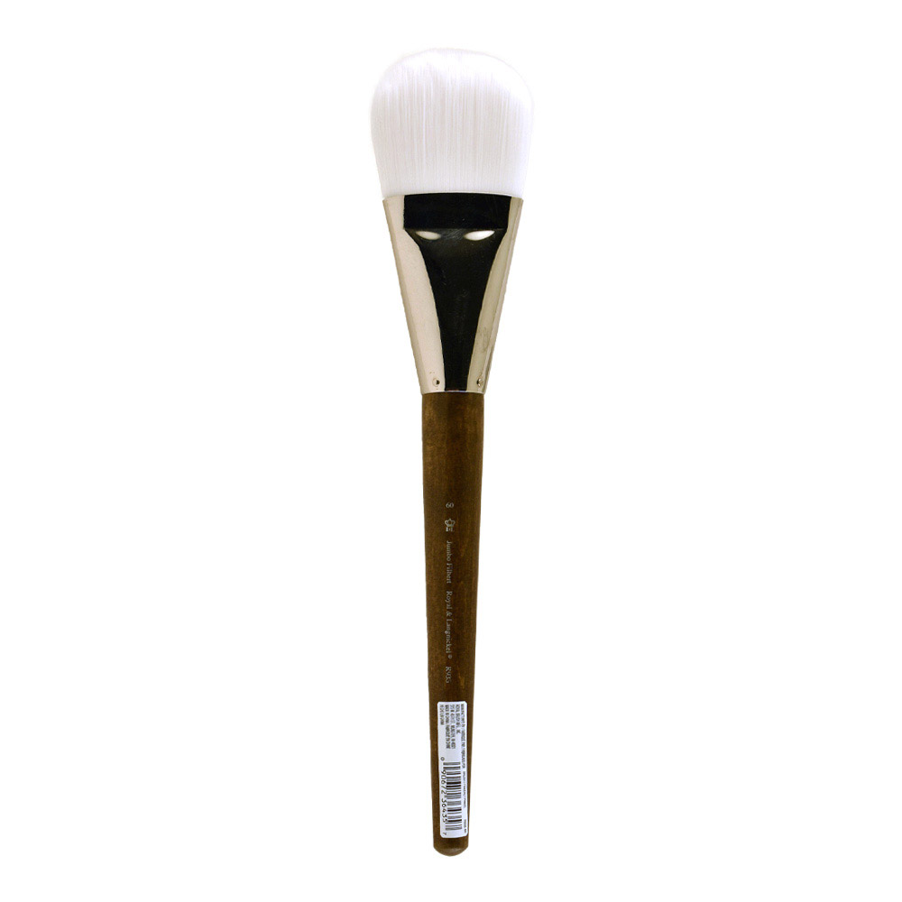 RYL Jumbo Brush Stiff White Taklon Filbert 60