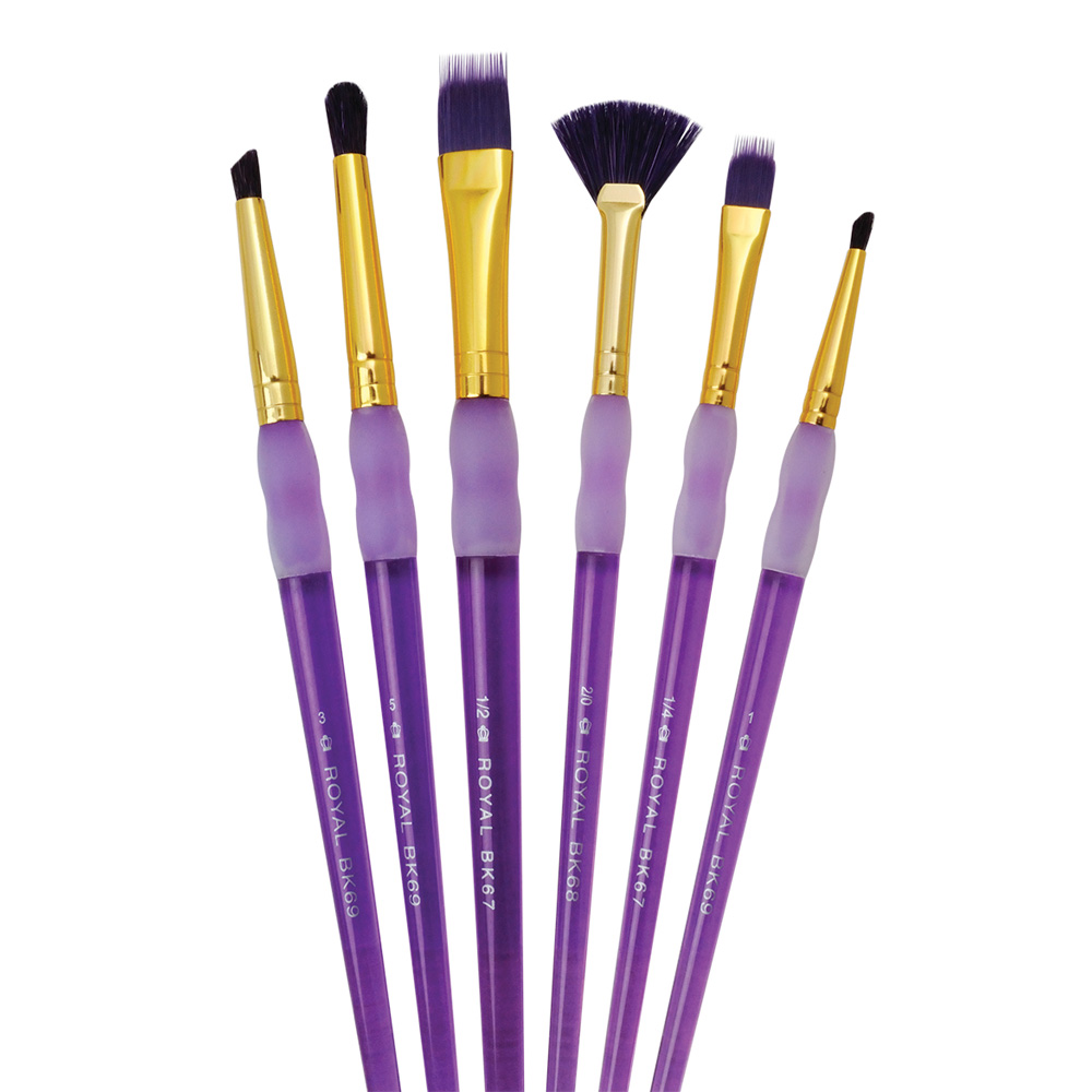 R&L Big Kid's Brush Set 602 Texture Set of 6