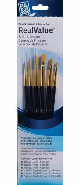 Brush Set 9137 6-Piece Syn Gold Taklon