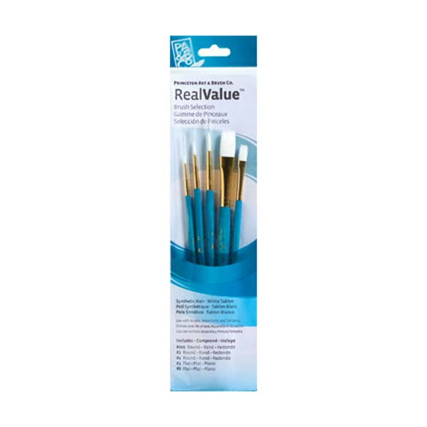 Brush Set 9174 5-Piece Syn White Taklon