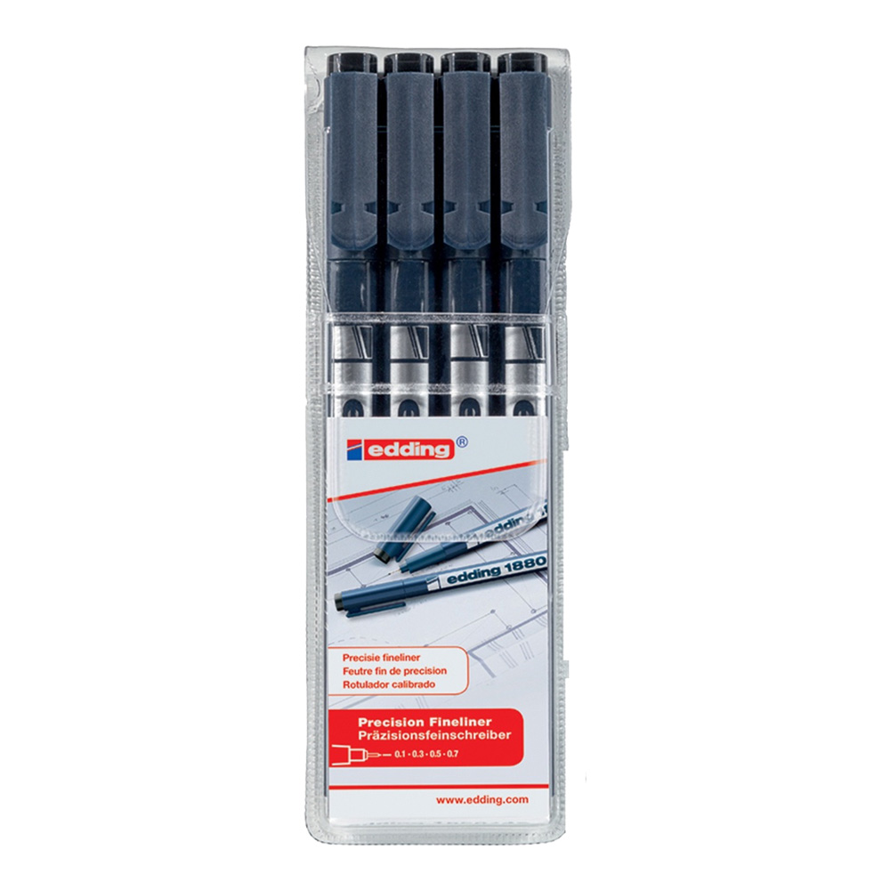 Edding 1880 Drawliners 4 Pack