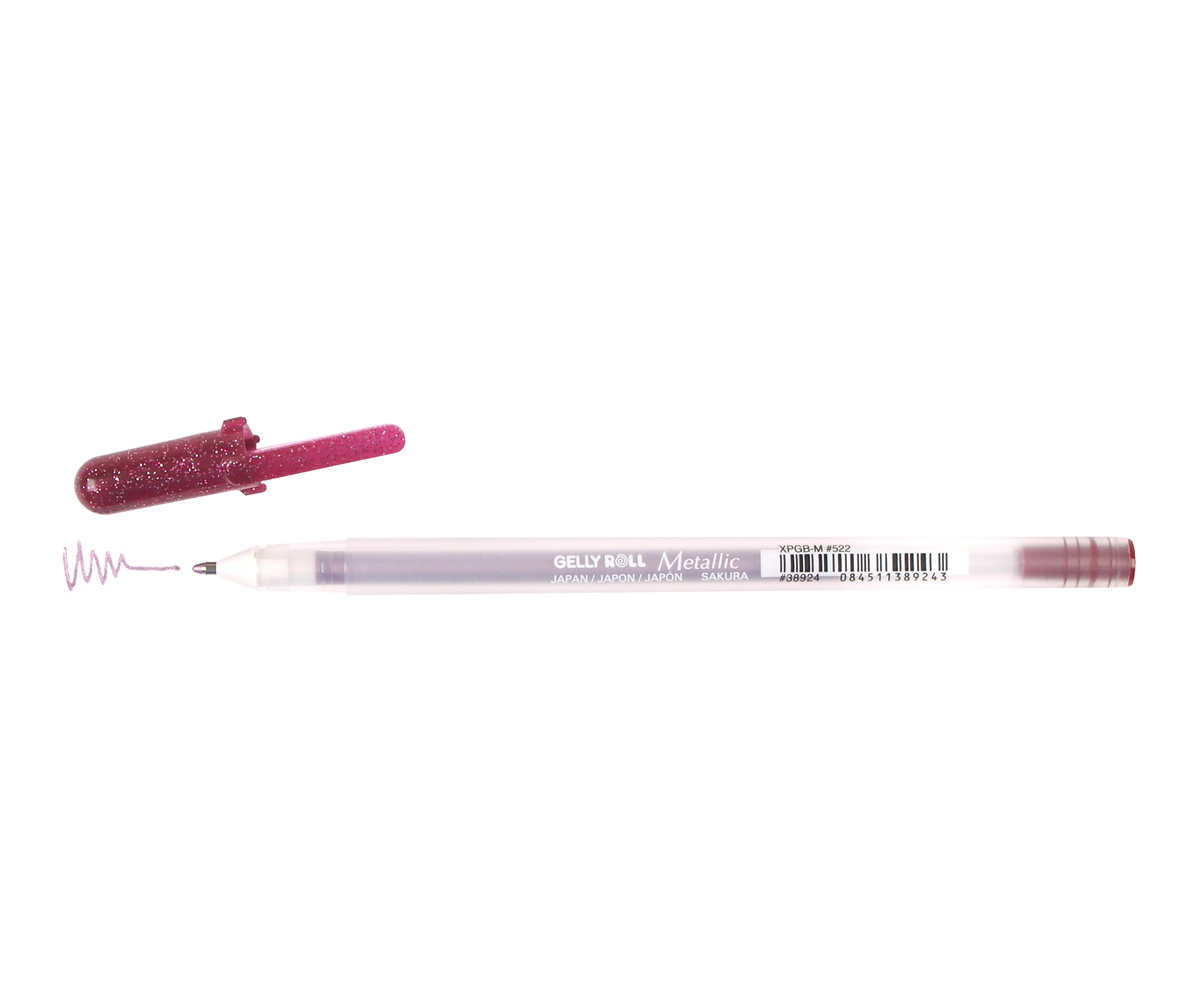 Gelly Roll Pen Metallic Burgandy