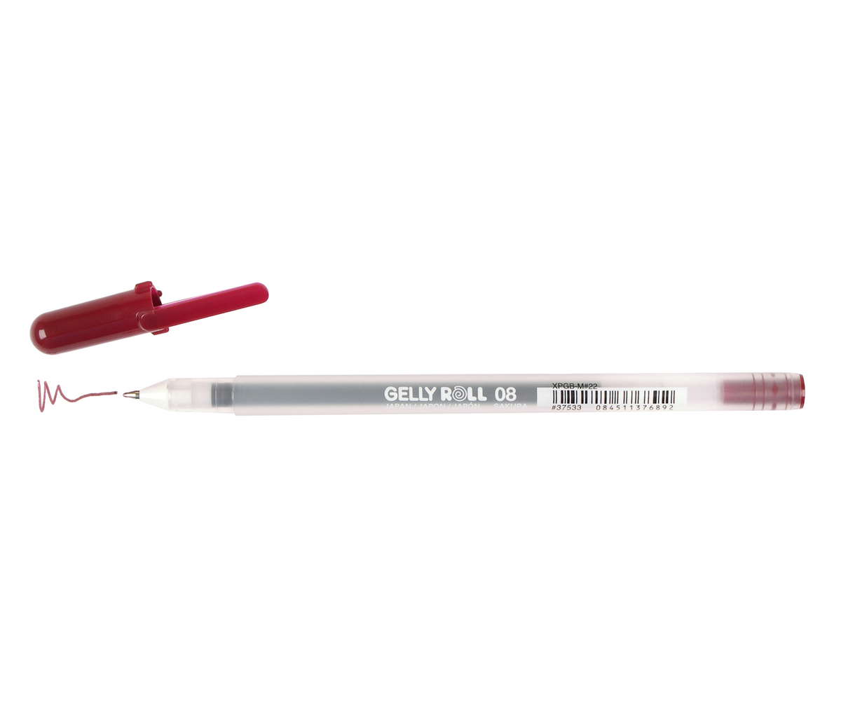 Gelly Roll Pen Medium Burgundy