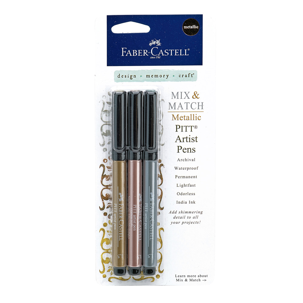 Creative Studio Pitt Metallic Art 3-Pen Set