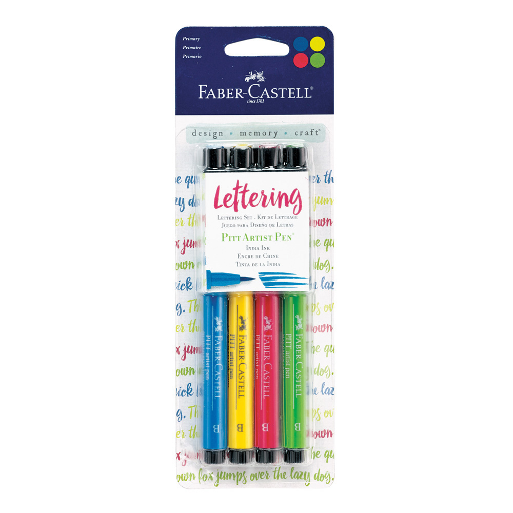 4-Pen Set Lettering Art Primary FC770082