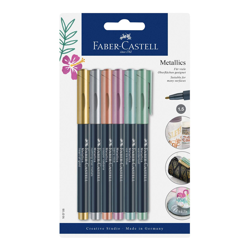 Creative Studio 6 Metallic Marker 1.5mm Set