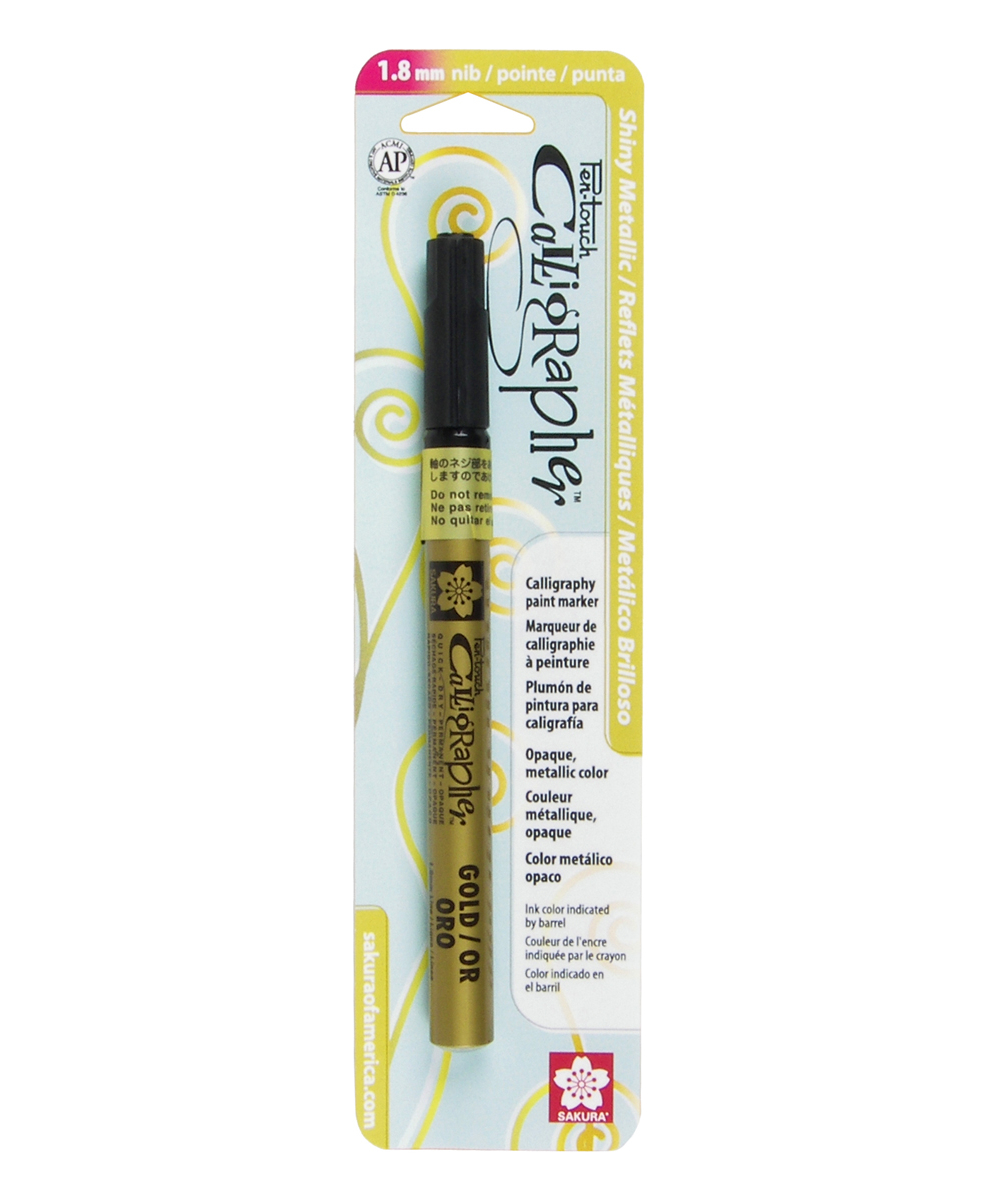 Sakura Pentouch Calligraphy Pen Fine Gold