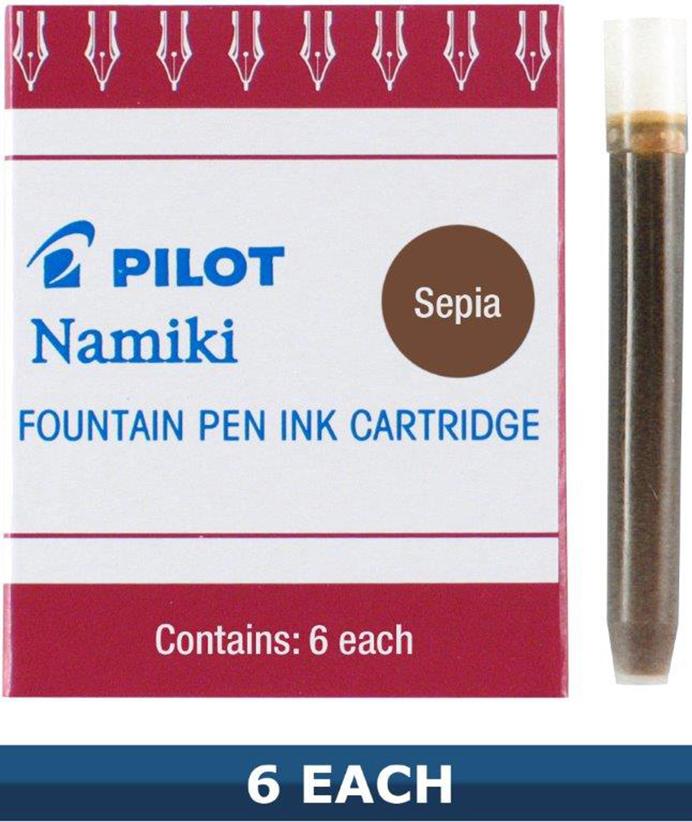 Pilot Namiki Ink Refill Cartridge Sepia 6Pk