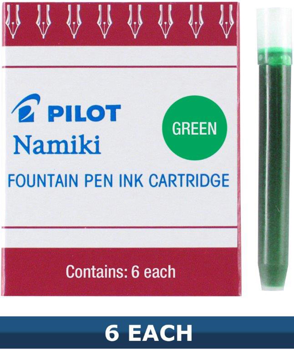 Pilot Namiki Ink Refill Cartridge Green 6Pk