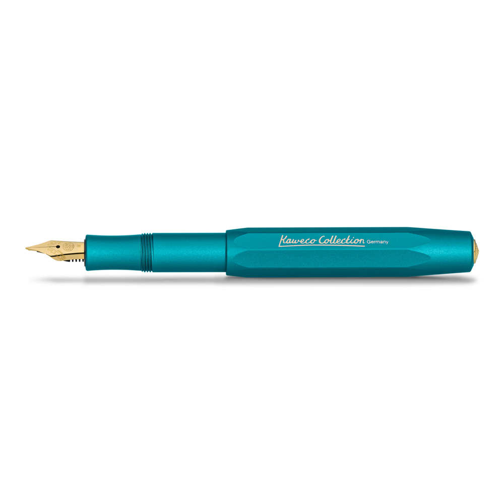 Kaweco AL Sport Fount Pen Iguana Blue Fine