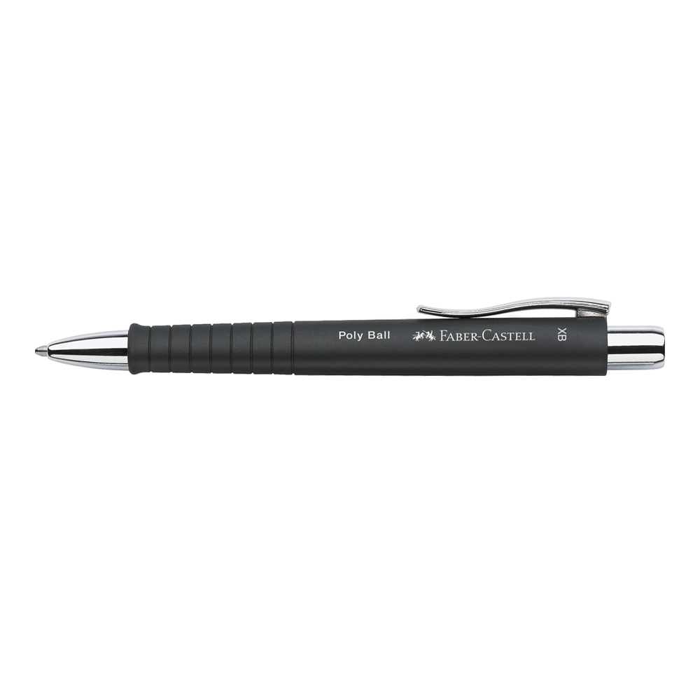 Faber-Castell Polyball Ballpoint Black/Silver