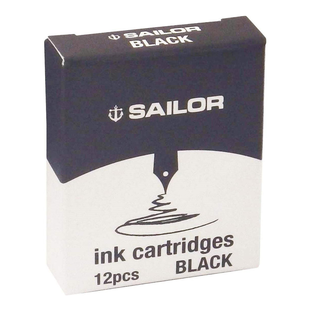 Sailor Ink Cartridges Box of 12 Black