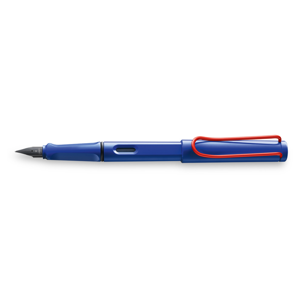 Lamy Safari Fountain Pen Fine Blue/Red