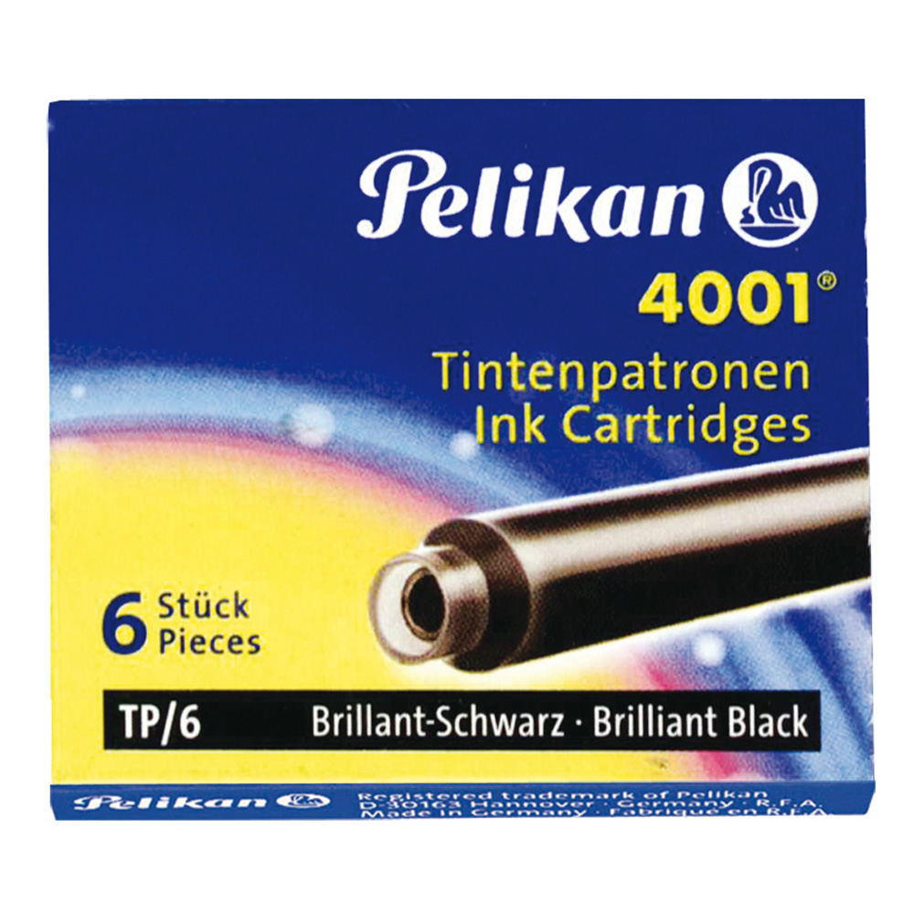 Pelikan Fountain Pen Cartidge Tp/6 Black