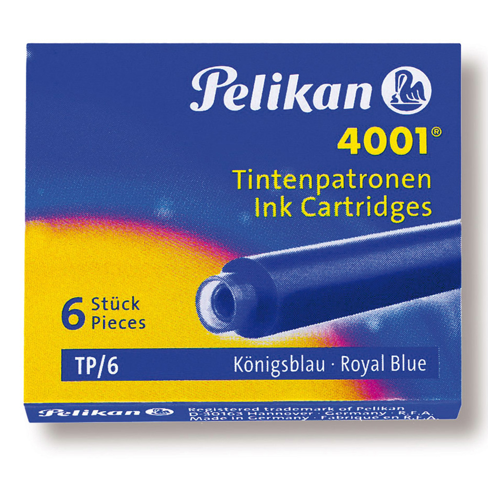 Pelikan Fountain Pen Cartidge Tp/6 Royal Blue