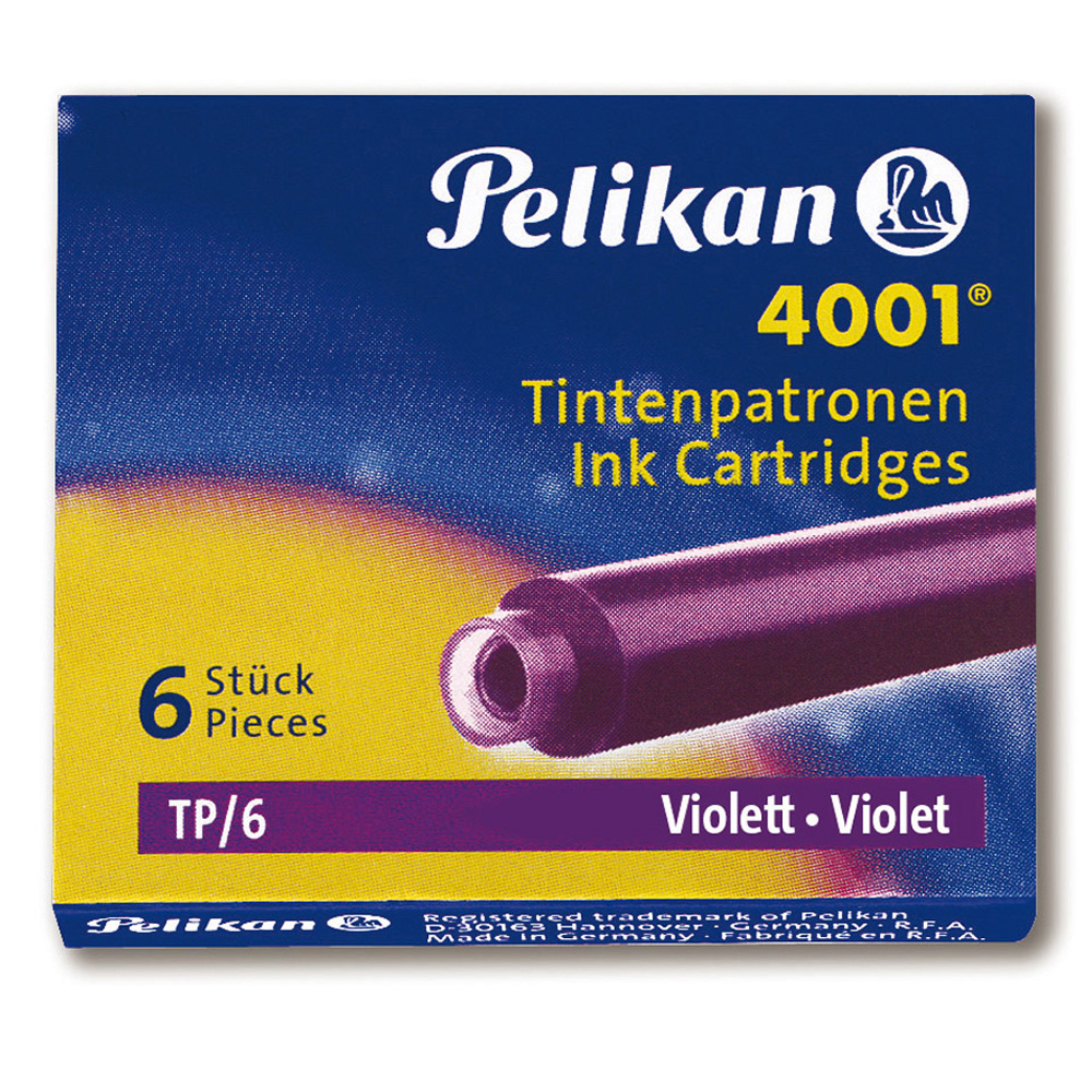 Pelikan Fountain Pen Cartidge Tp/6 Violet