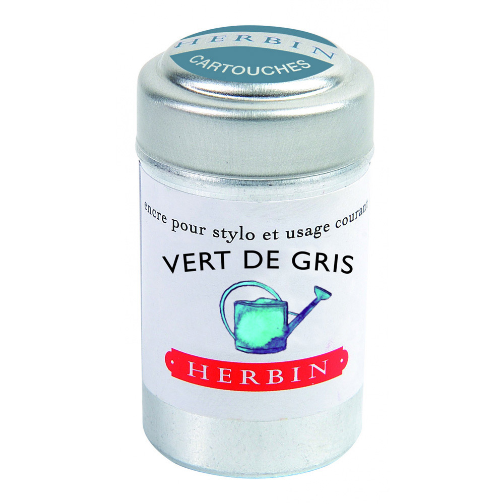 J. Herbin Ink Cartridges Vert De Gris