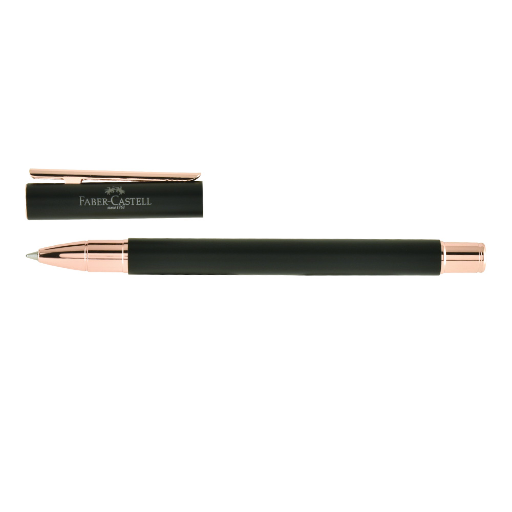 Faber Castell Neo Slim Blk/Rose Gold Rollerba