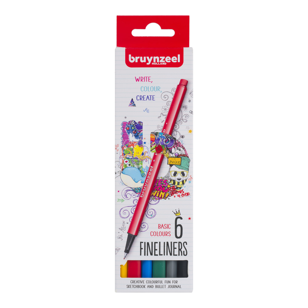 Royal Talens Bruynzeel Fineliner Set of 6