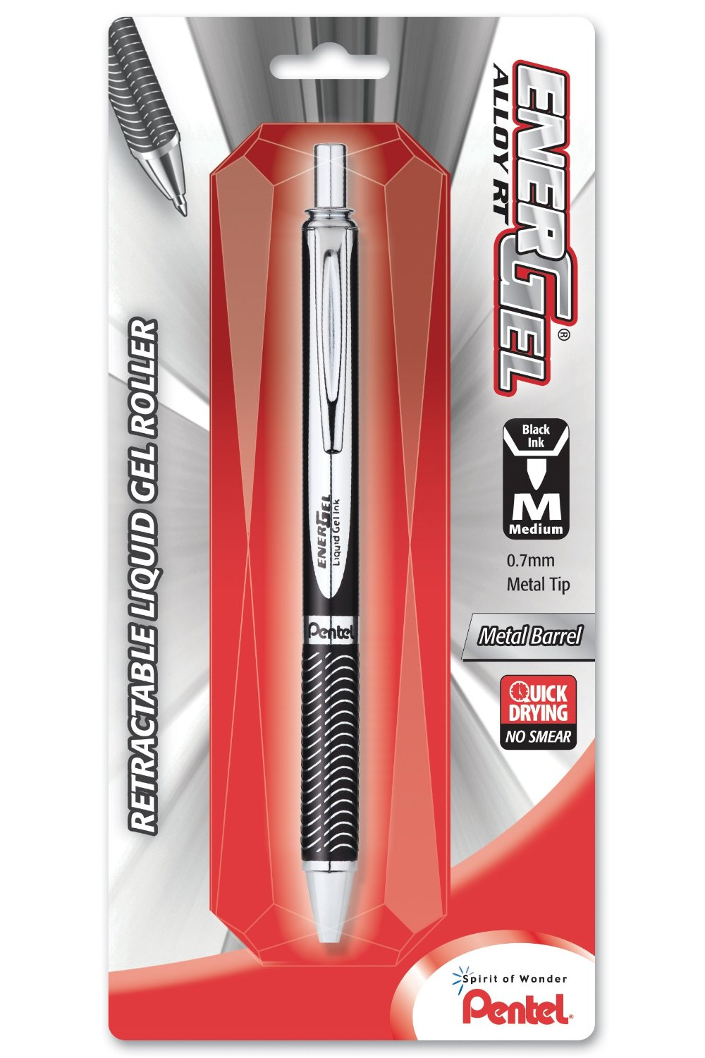 Pentel Energel Alloy Rt Gel Pen Black