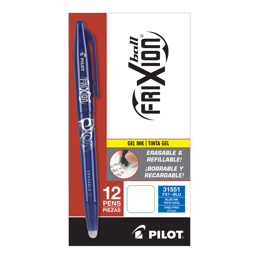 Pilot Frixion Erasable Gel Pen Blue