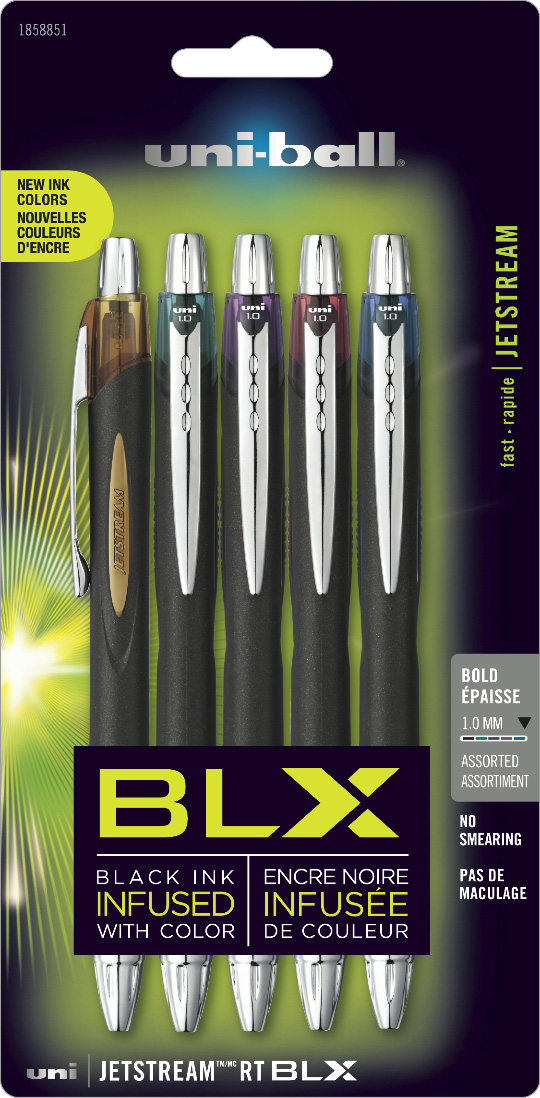 Uniball Ballpoint Jetstream RT BLX Set/5