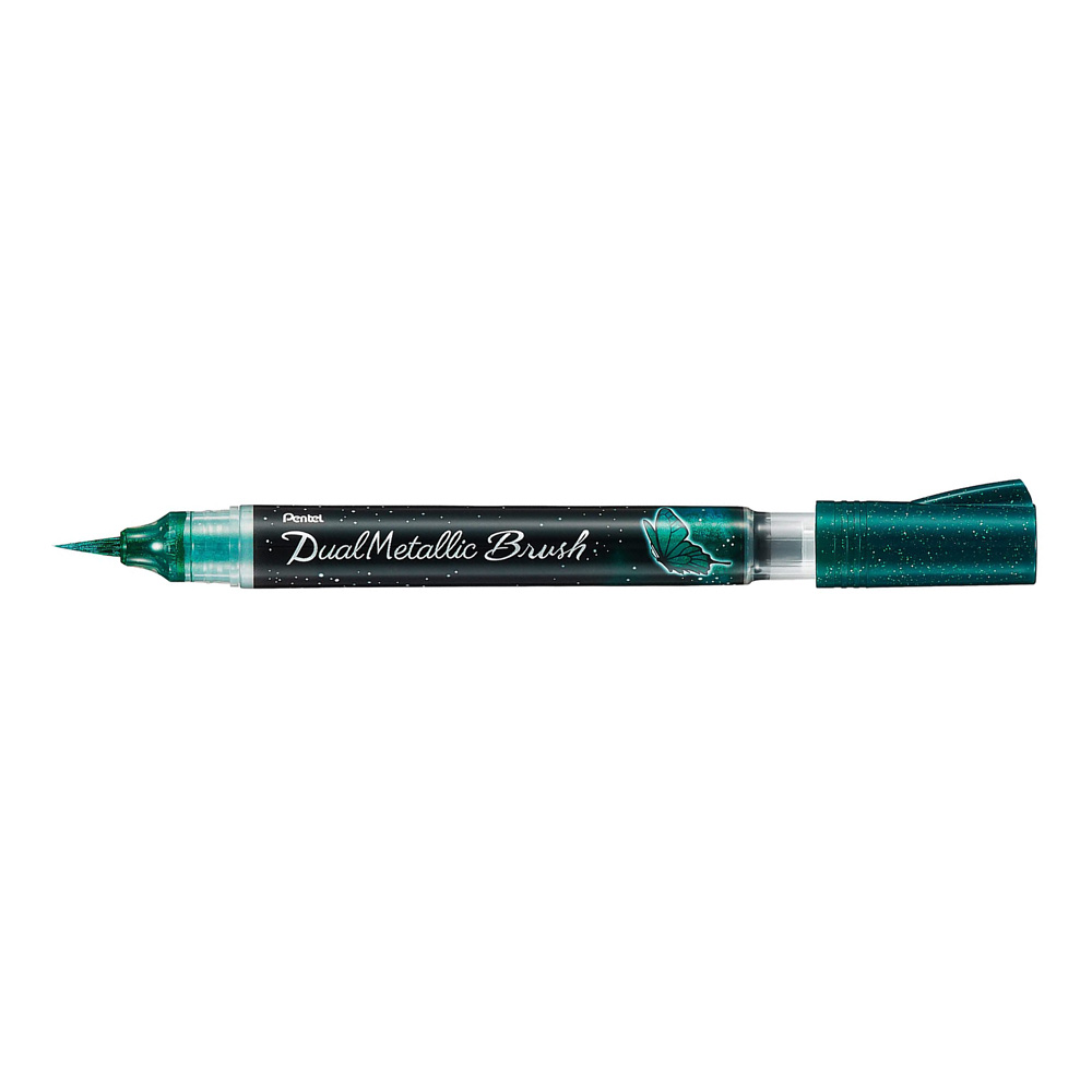 Dual Metallic Brush Green / Metallic Blue