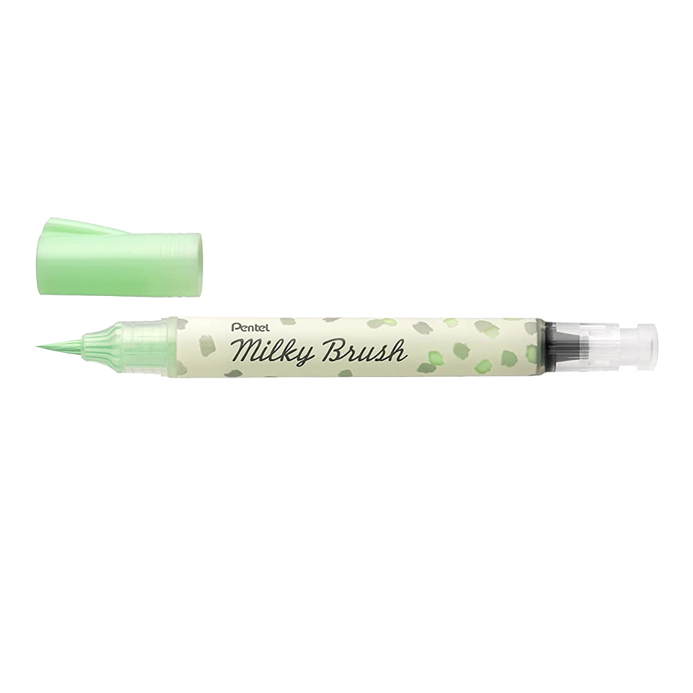 Pentel Milky Brush Pen Pastel Green