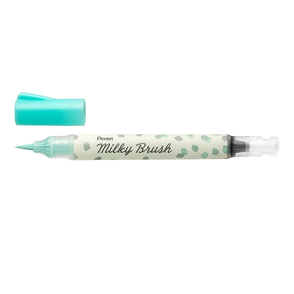 Pentel Milky Brush Pen Mint Green