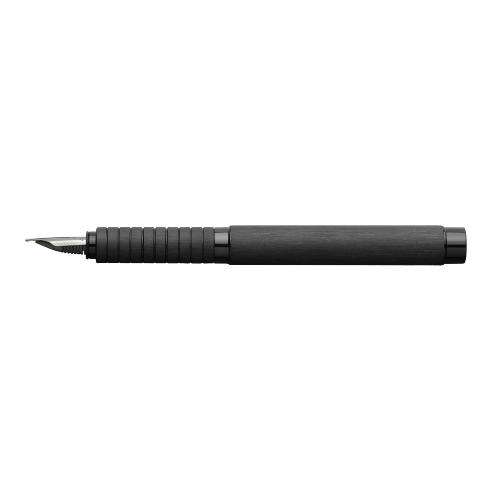 Faber-Castell Essentio Alum Black Fntn Pen F