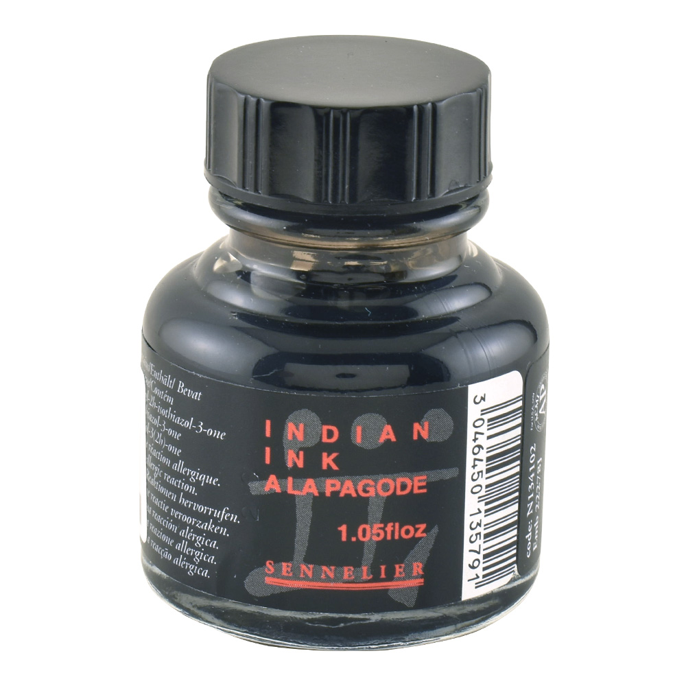 Sennelier Indian Ink Ala Pagode Black 30 ml