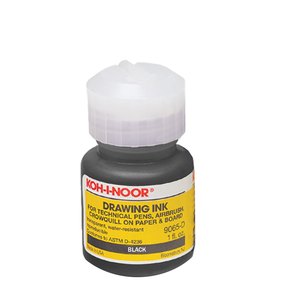 Koh-I-Noor Drawing Ink 9065-D 1 Oz Blk